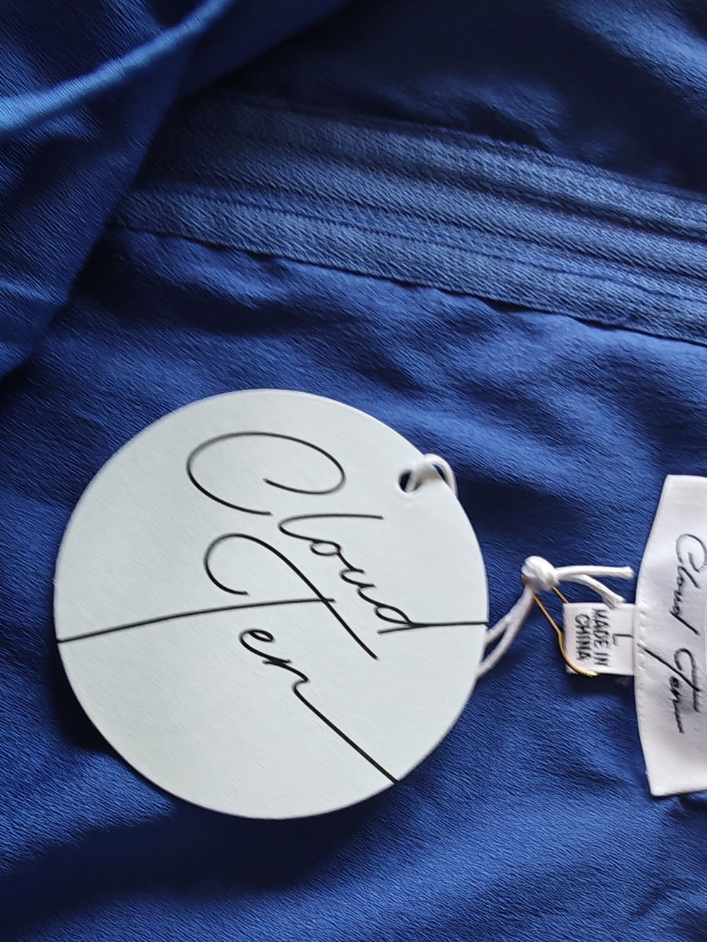 Cloud Ten Women’s Royal Blue Bow Detail Crop Top Size L - Picture 5 of 9